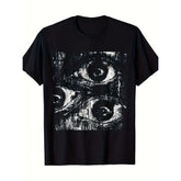 Grunge Goth T-shirt with eyeball graphic