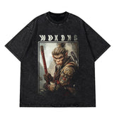Alt T-shirt with cat cartoon graphic
