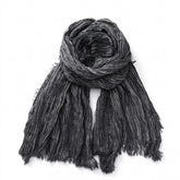 Goth Ashen Wraith Crinkle Scarf