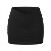 Nu Goth Low V-Waist Micro Skirt
