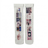 Cyber Goth Internet Vs. God Printed Knee-High Sock