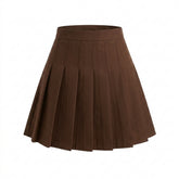 Victorian Goth Waltz-Ready Pleated Mini Skirt