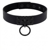 Goth Leather Collar Choker Necklace Collection
