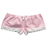 Pastel Goth Sakura Lace-Trim Shorts