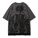 Goth Bone Garden Oversized T-Shirt