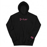 Nu Goth ▷ Play Graphic Hoodie in Black & Pink