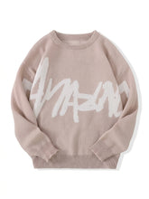Nu Goth Graffiti Script Knit Sweater