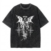 Goth Fallen Seraph Washed Shirt