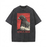 Nu Goth Anguish Pigeon Graphic T-Shirt