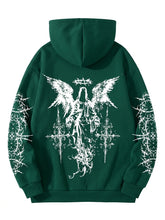 Goth Fallen Seraph Graphic Hoodie
