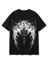 Goth Void Script Zip-Up Tshirt