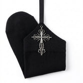 Nu Goth Cathedral Cross Garter Thigh-High Sock