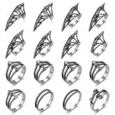 Goth Hollow Talon Claw Ring Set