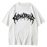 Goth T-Shirt — Death Script Oversized Tee