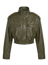 Nu Goth Shadow Ops Cropped Moto Coat