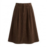 Nu Goth Earthbound Corduroy Midi Skirt