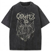 Goth Carnifex Winged Skeleton Graphic T-Shirt