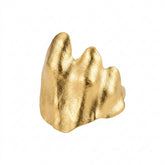 Nu Goth Molten Gold Sculptural Statement Ring
