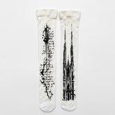 Victorian Goth Cathedral Spire Knee-High Sock