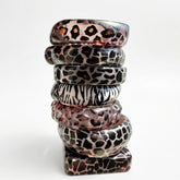 Goth Wild Print Resin Bangle