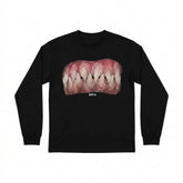 Goth DIE13 Bare Teeth Graphic Hoodie Tshirt