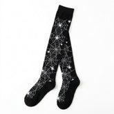 Goth Cobweb Queen Thigh-High Sock