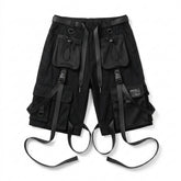 Cyber Goth Tactical Strap Cargo Pants