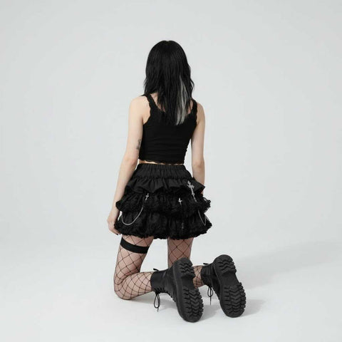 Gothic Skirt with red cross detail