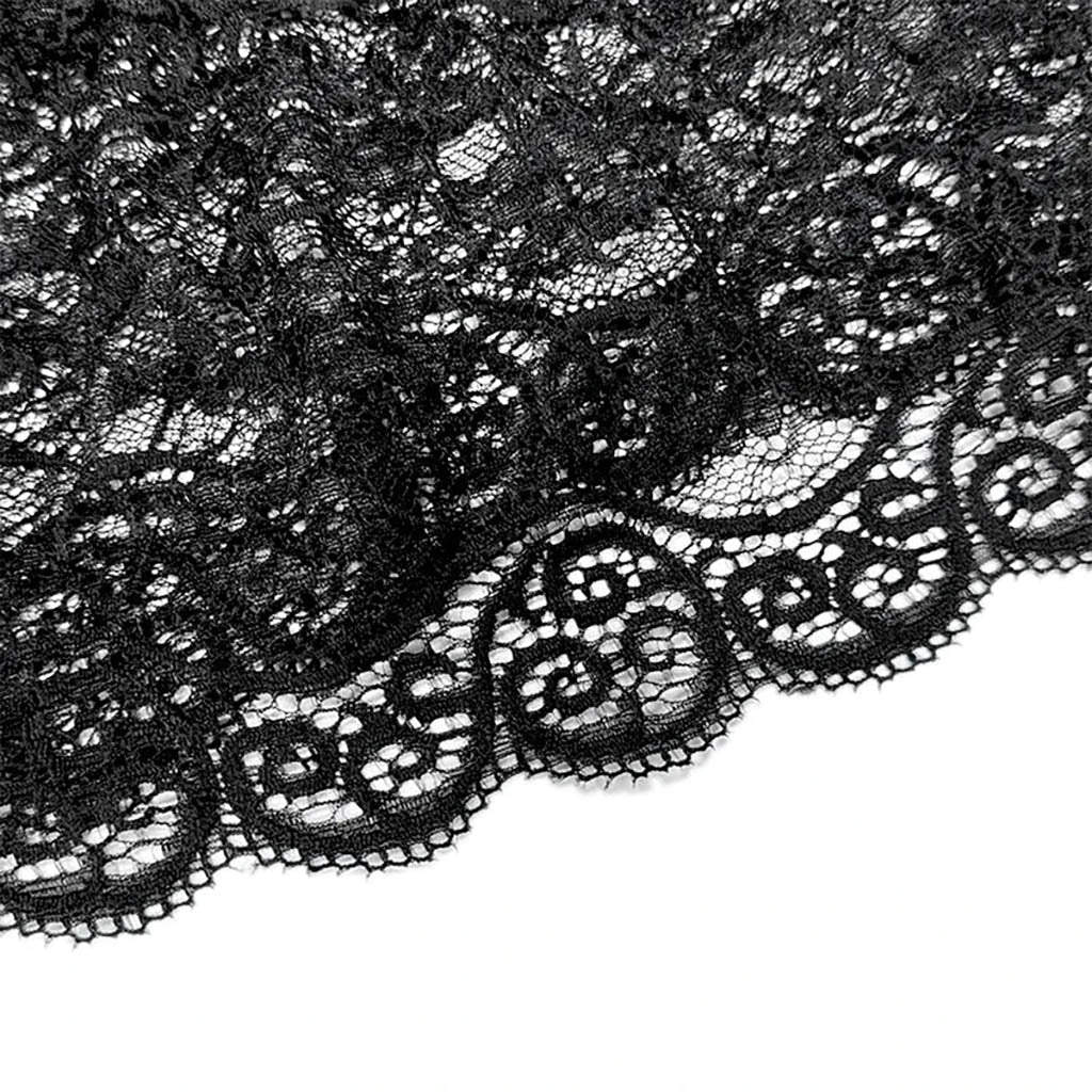 Pastel Goth Pajama Set with black lace