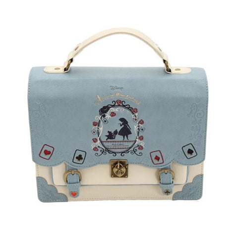 Victorian Goth Alice in Wonderland Satchel Bag
