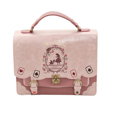 Victorian Goth Alice in Wonderland Satchel Bag