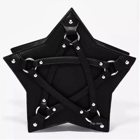 Goth Pentagram Harness Star Bag
