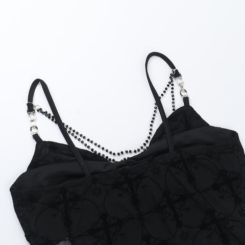 Victorian Goth Crimson Requiem Corset Top
