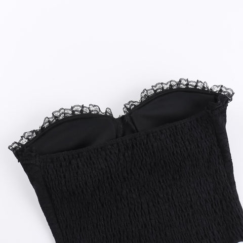 Victorian Goth Crimson Requiem Corset Top