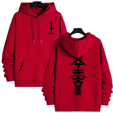 Nu Goth Spine Sigil Oversized Hoodie