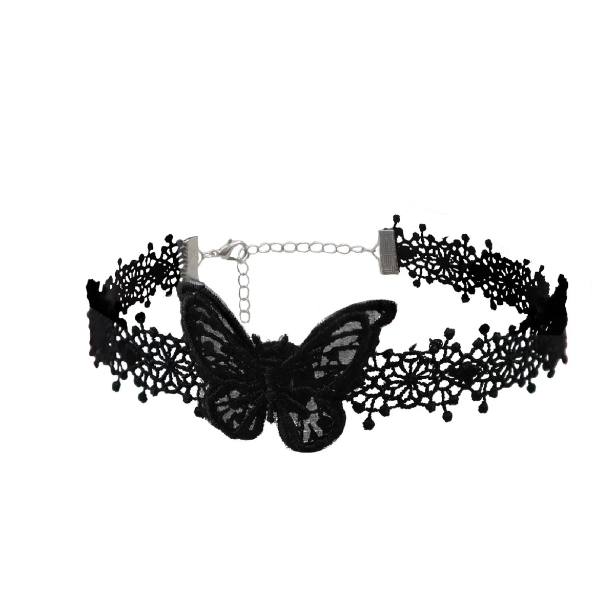 Victorian Goth Mourning Cascade Choker Necklace