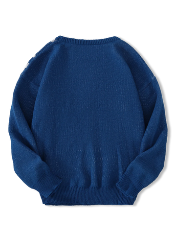 Goth Cobweb Jacquard Knit Sweater
