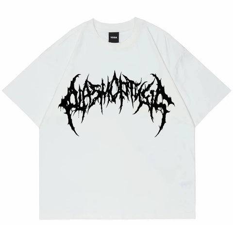 Goth T-Shirt — Death Script Oversized Tee