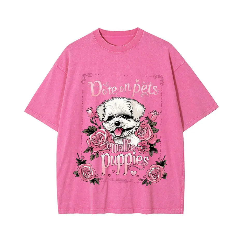 Alt T-shirt with cat cartoon graphic