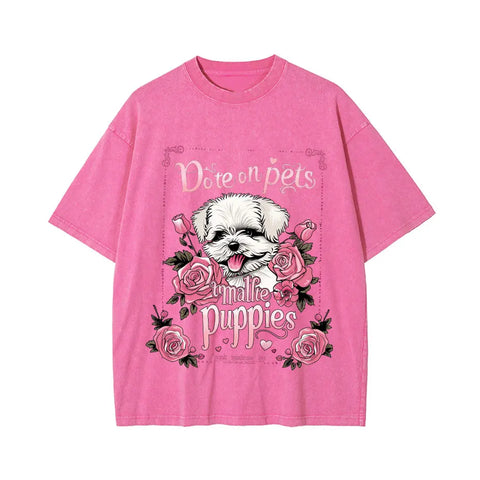 Alt T-shirt with cat cartoon graphic
