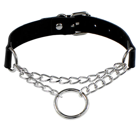 Goth Leather Collar Choker Necklace Collection