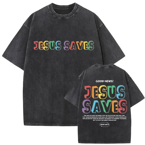 Gothic T-shirt with black washed vintage graphic