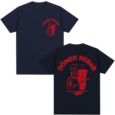 Gothic T-shirt with doner kebab graphic
