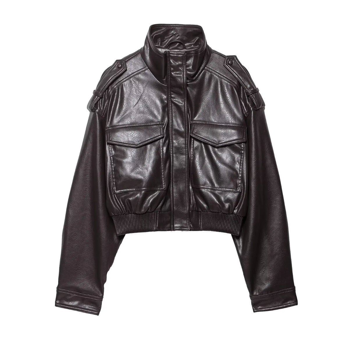 Nu Goth Shadow Ops Cropped Moto Coat