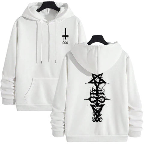 Nu Goth Spine Sigil Oversized Hoodie