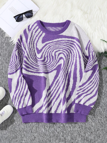 Nu Goth Vortex Hypnotic Knit Sweater
