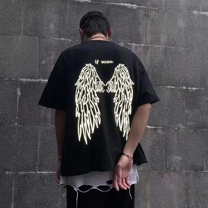 Alt T-shirt with reflective wings