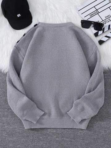 Goth Cobweb Jacquard Knit Sweater
