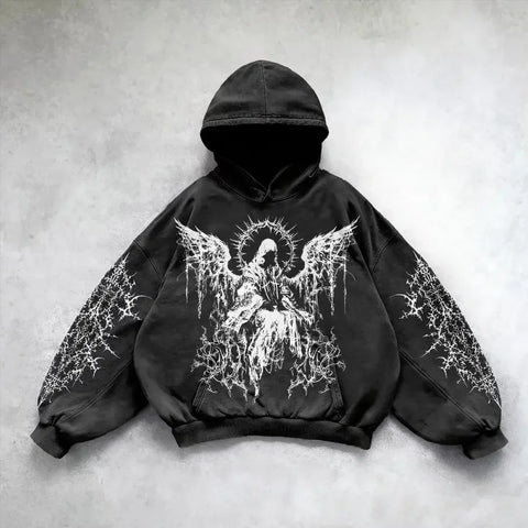 Goth Fallen Angel Prayer Tshirt