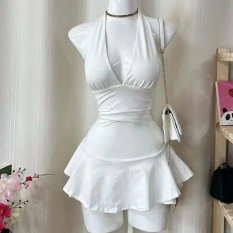 Grunge Goth Dress with lace trim